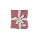Couverture en coton bio 75x100 cm - Rouge
