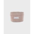 Trousse de toilette Beauty case en tricot de coton bio - Rose