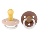 Lot de 2 sucettes de nuit en caoutchouc 6-18m Glow Blush et Woodchuck