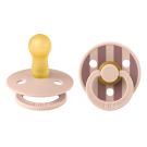 Lot de 2 sucettes en caoutchouc 6-18m Blush