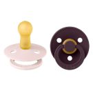 Lot de 2 sucettes en caoutchouc 6-18m Petal Plum