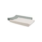 Lot de 2 housses de matelas à langer Eponge Basics 50x70cm Sea Green et Ivory