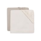 Lot de 2 Drap-housses Jersey 40/50x80/90cm Oatmeal