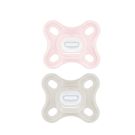 Lot de 2 Sucettes Comfort 0-2m Rose