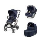 Poussette Trio Vivace + Viaggio Lounge + Nacelle Culla Belvedere + Home Stand Blue Shine