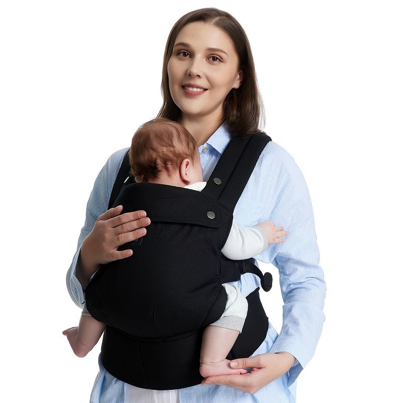 Porte bébé Coton Black - momcozy