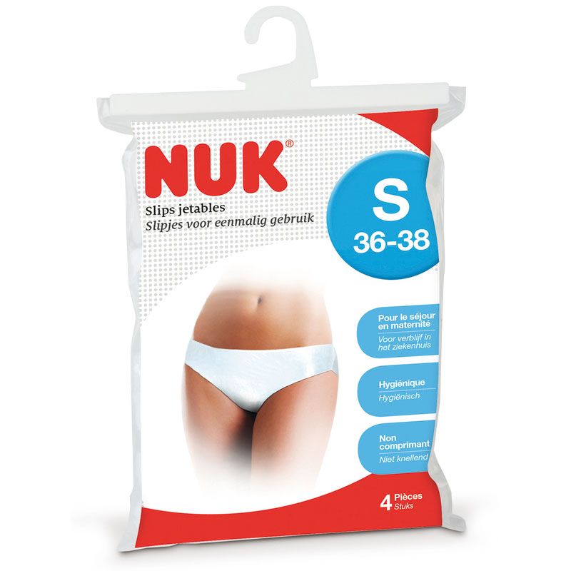 Slips Jetables X4 S Blanc - nuk