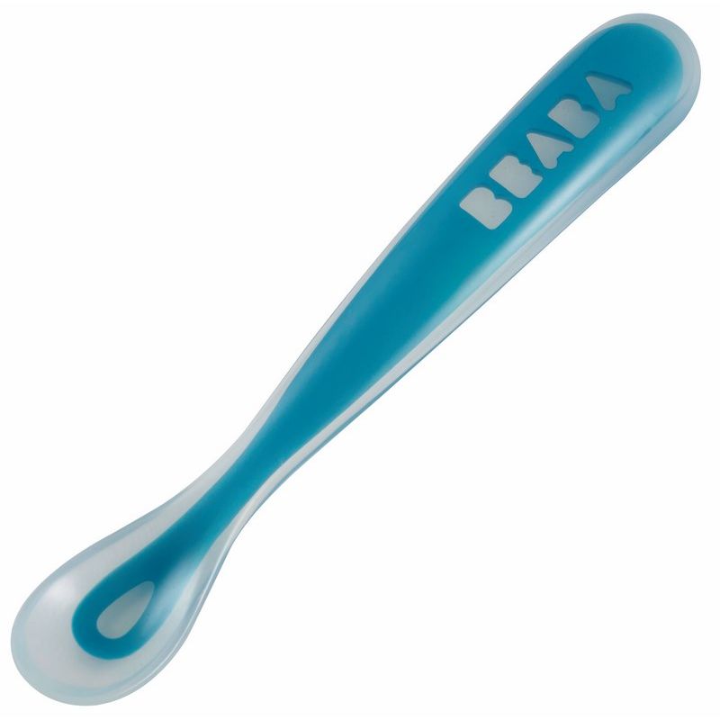 Cuillere Silicone 1er Age Windy Blue - beaba