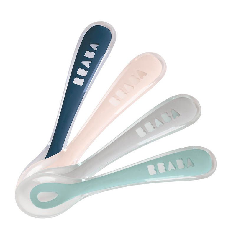 Cuilleres Silicone X4 2eme Age Coloris Assortis - beaba