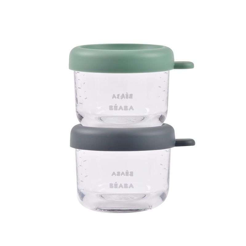 Portions Verre X2 150ml Mineral Sgreen - beaba