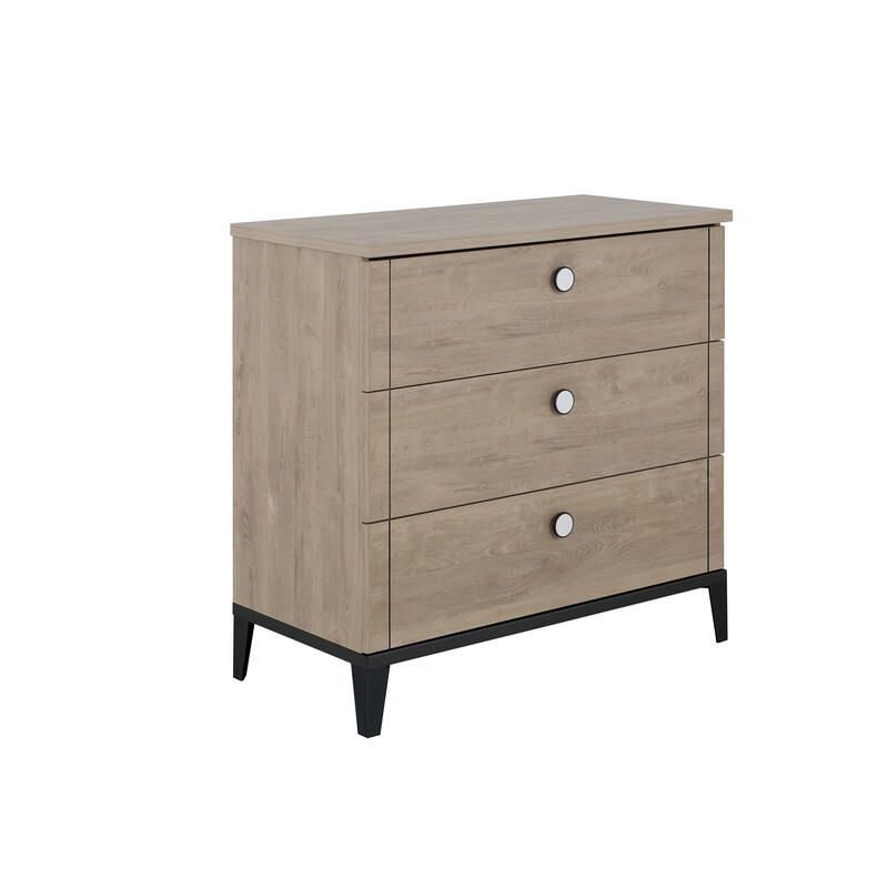 Commode 3 tiroirs Marcel Noir - galipette