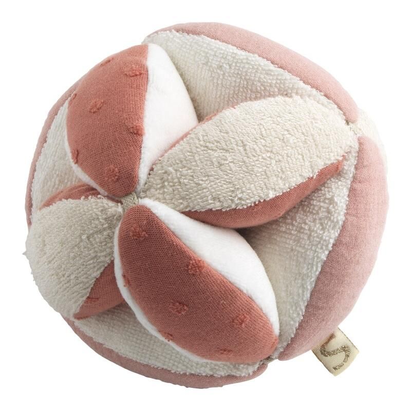 Balle Sensorielle Petit Coeur 18cm - sauthon baby deco