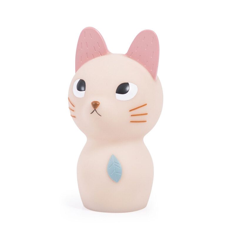 Veilleuse Apres La Pluie Chat Rose - moulin roty