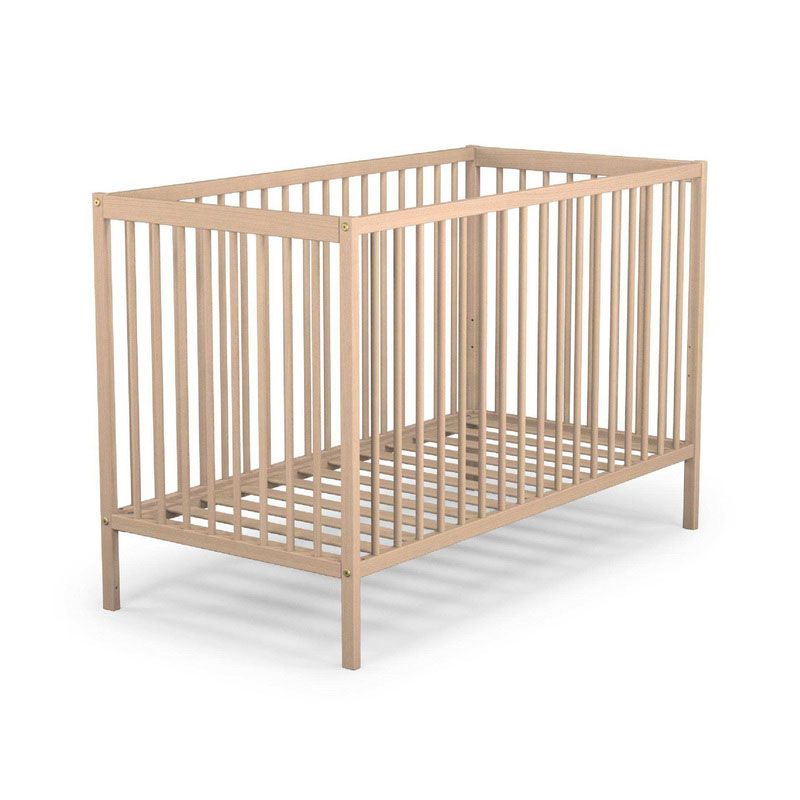 Lit bébé 60x120cm Simply Hêtre Brut - bebe9 essentiel