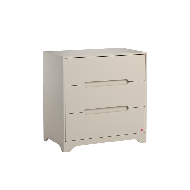 Commode 3 tiroirs Ova Gris Beige - vox