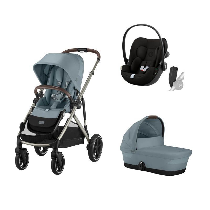 Poussette Trio Gazelle S SLV + Nacelle + Cloud G3 Stormy Blue - cybex