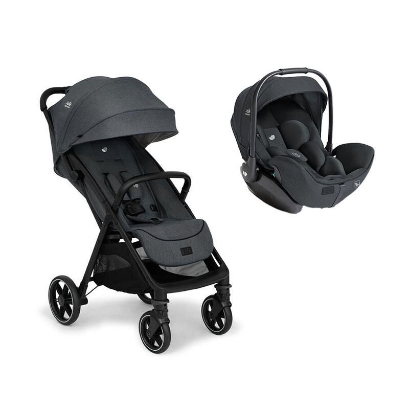Poussette Duo Parcel Lx + Siège auto i-Level Pro Ebony  - joie