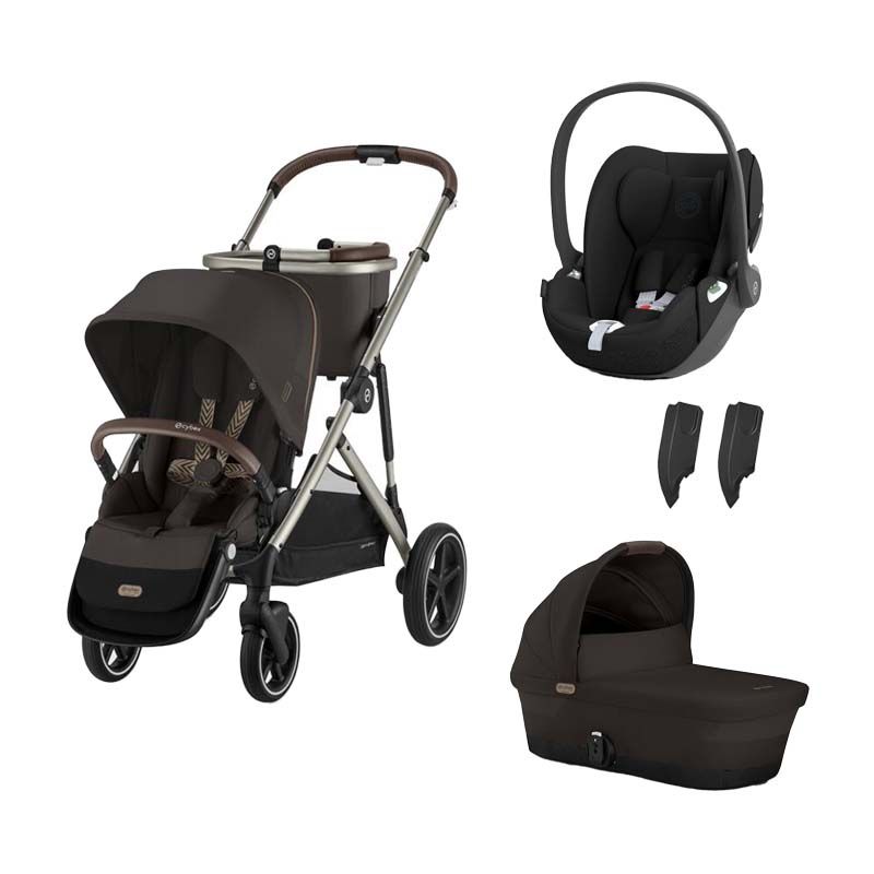 Poussette Trio Gazelle S Nacelle Chocolate Brown Cloud T Sepia Black - cybex