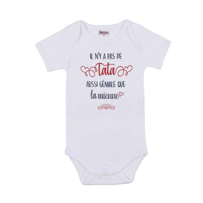 Body Mc Il Ny A Pas De Tata Aussi G 12m Blanc - bb&co