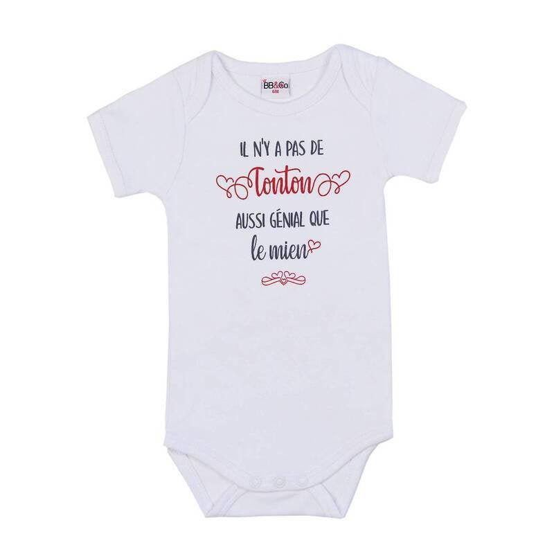 Body Mc Il Ny A Pas De Tonton Aussi 6m Blanc - bb&co