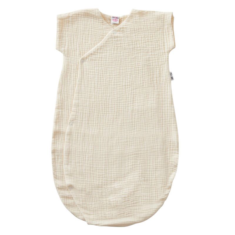 Gigoteuse Ete Forme Kimono Double Gaze Mixmatch 0-6m Mousse De Lait - bb&co