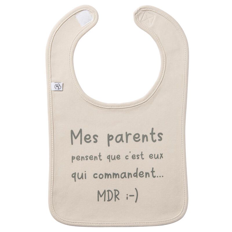 Bavoir Mes Parents Sable - bb&co