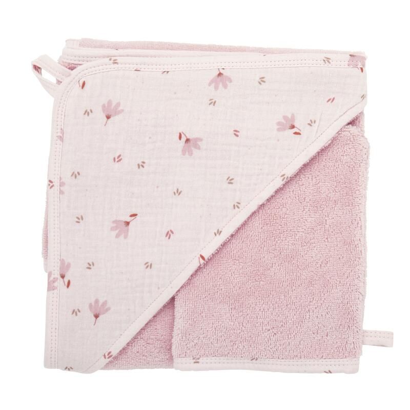 Cape De Bain + Gant Bambou 70x70cm Lovely Blossom - bb&co