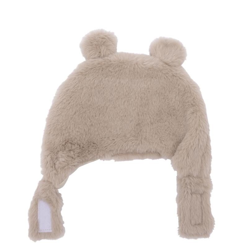 Bonnet ours fausse fourrure Angora 12-18m - Beige - bb&co