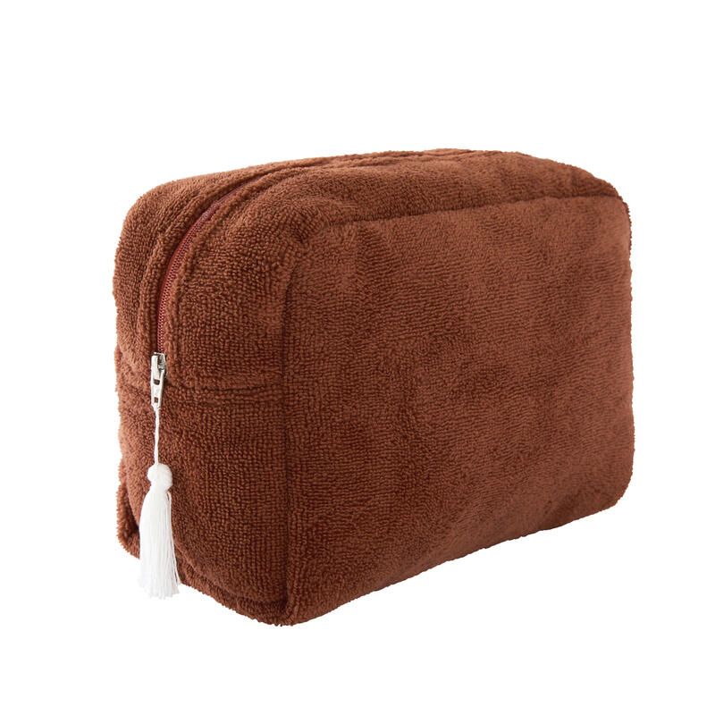 Trousse Toilette En Bambou Mix Match Toffee - bb&co