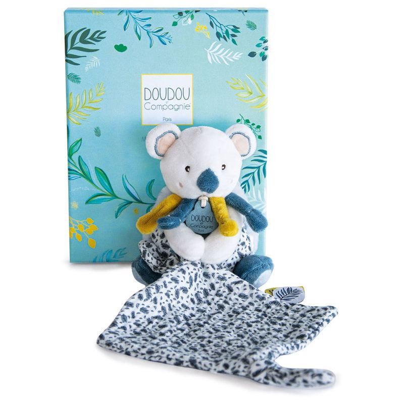 Doudou Yoca Le Koala Pantin Doudou Sensoriel 15cm Blanc - doudou et compagnie