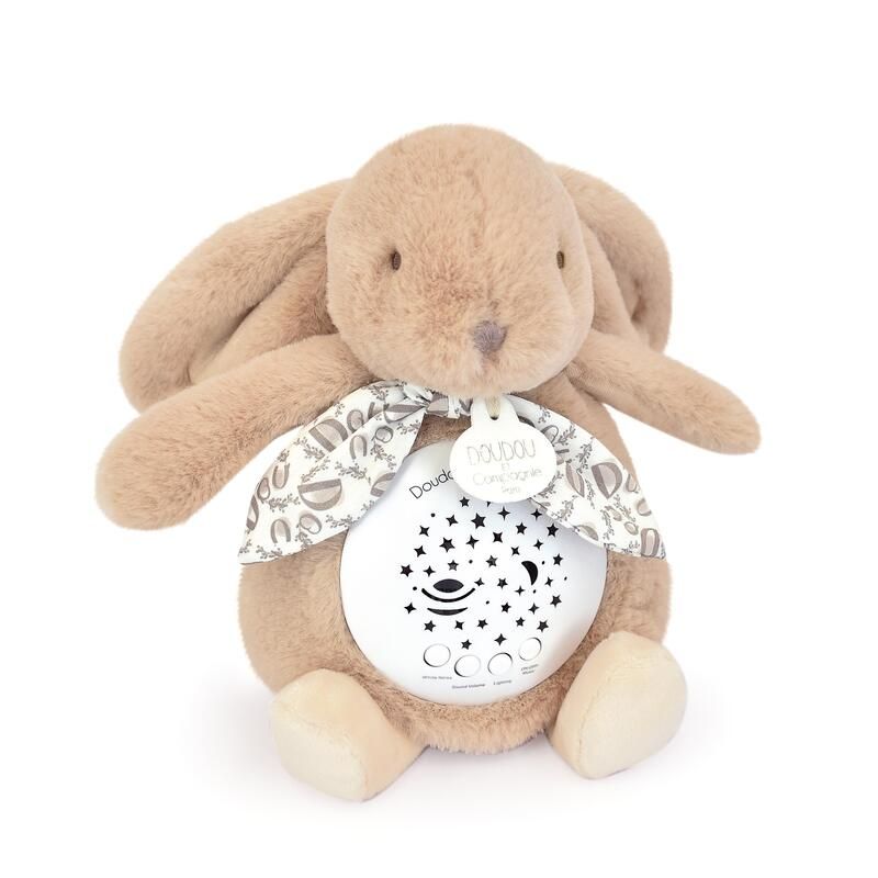 Veilleuse Doudou Sensoriel 19cm Lapin Beige - doudou et compagnie