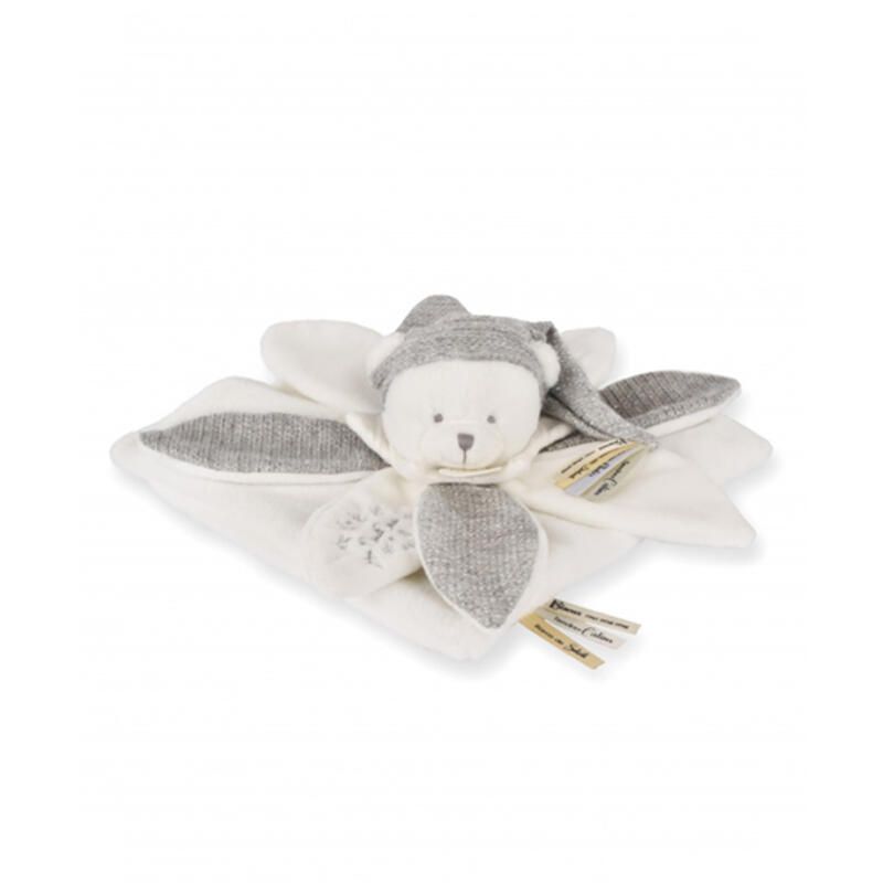 Ours Doudou Collector 25cm Blanc Argente - doudou et compagnie