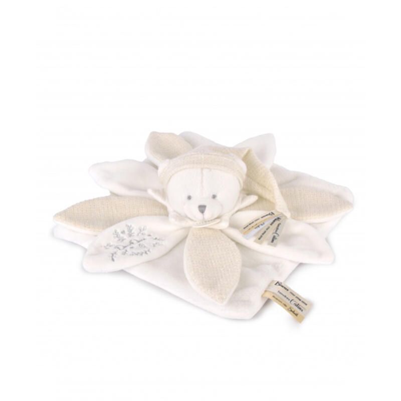 Ours Doudou Collector 25cm Blanc Creme - doudou et compagnie