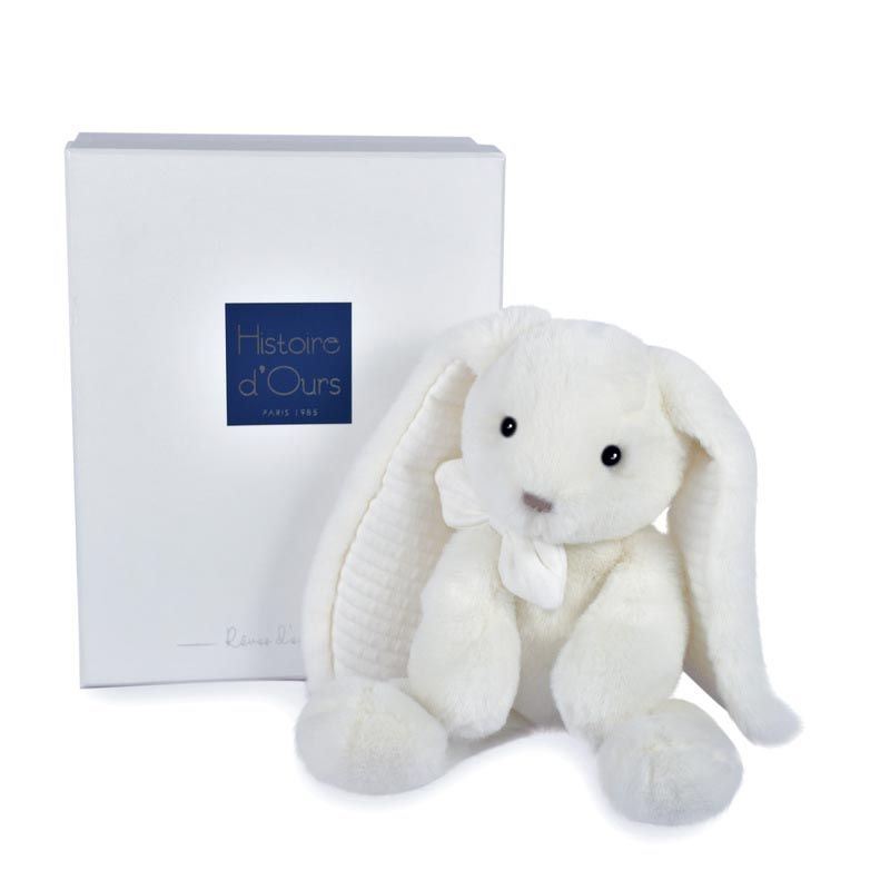 Preppy Chic Lapin Les Preppy Chics 30cm Blanc - histoire d'ours