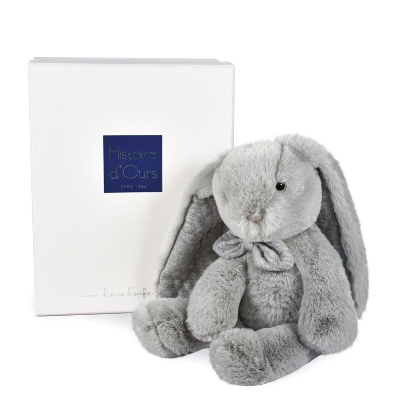 Preppy Chic Lapin Les Preppy Chics 30cm Gris - histoire d'ours