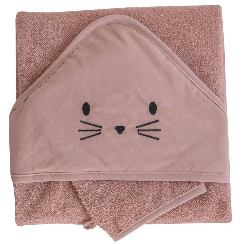 Sortie De Bain + Gant Terracotta - domiva
