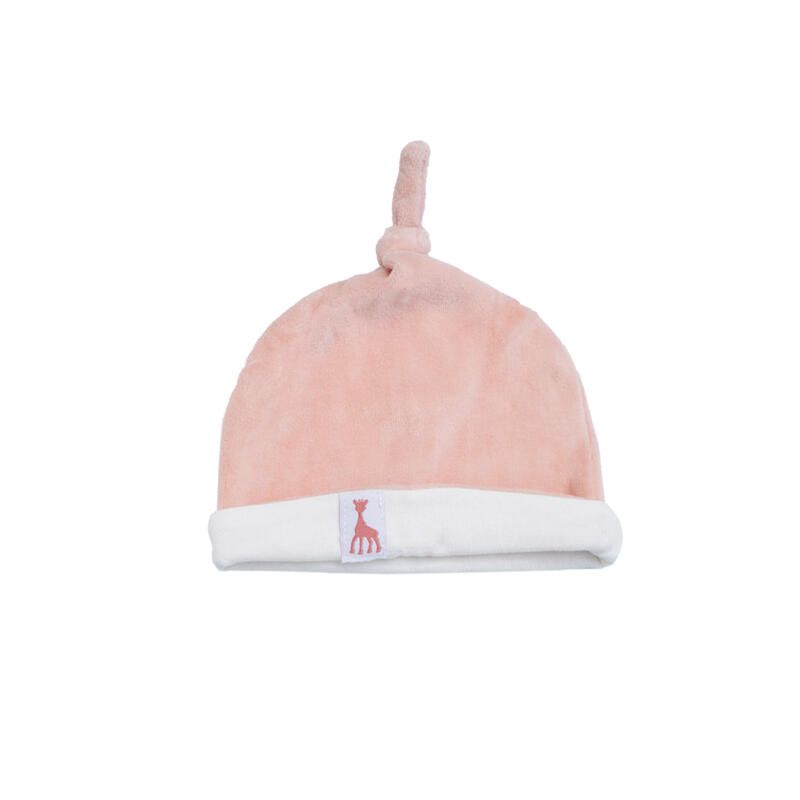 Bonnet 0/1m Sophie-rose Rose Sophie La Girafe - trois kilos sept