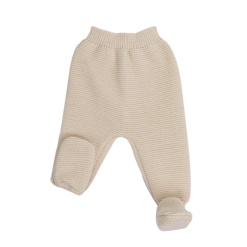 Pantalon Maille 0-1m Sable - trois kilos sept
