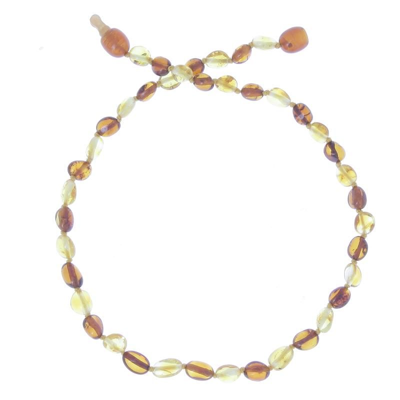 Collier Enfant Ambre - Olives - Clips Duo - baltic way shop
