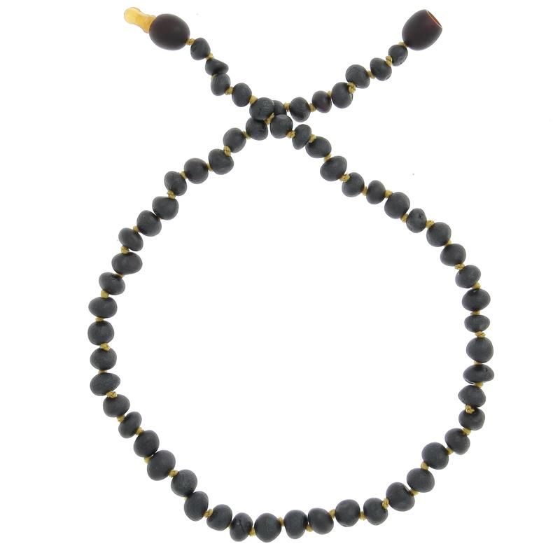 Collier Enfant Ambre - Billes - Clips Black Non Poli - baltic way shop