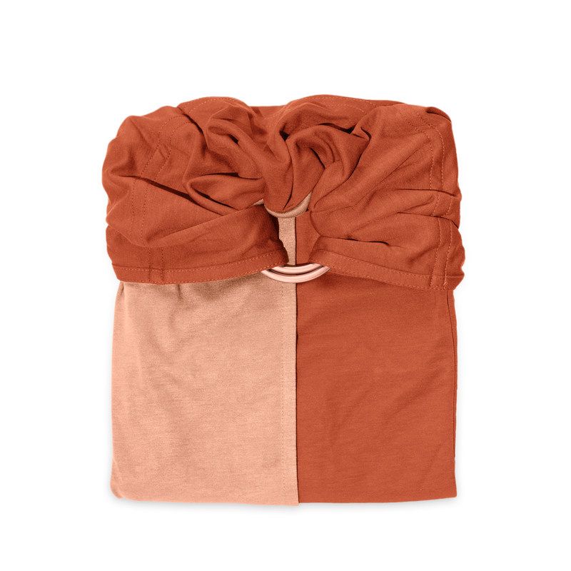 Petite écharpe de portage Sans Nœud 0-36m Nude/Caramel - love radius