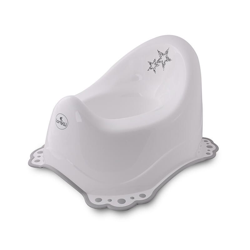 Pot Anatomique Bebe Little Stars Blanc - lorelli