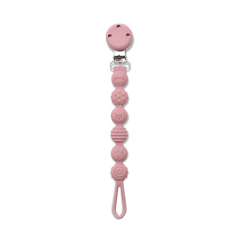 Attache Sucette Silicone Rose - lorelli