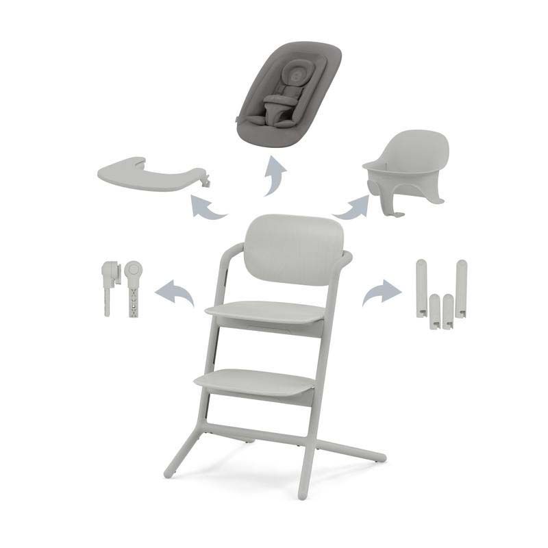 Chaise Haute Lemo 2 4-en-1 Gold Grey - cybex