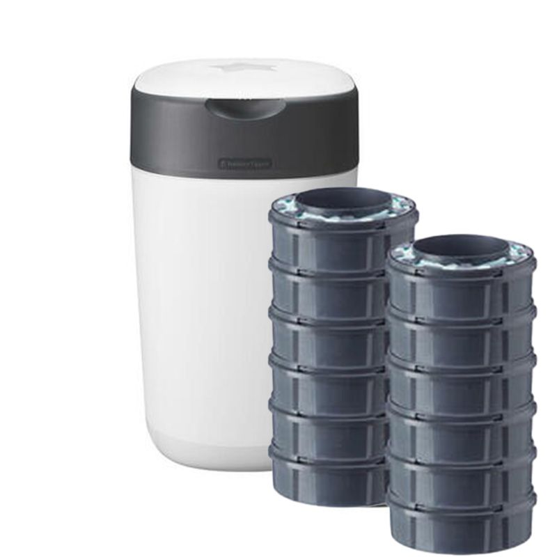 Starter Pack Twist Click Blanc Poubelle + 12 Recharges Tommee Tippee - tommeetippee