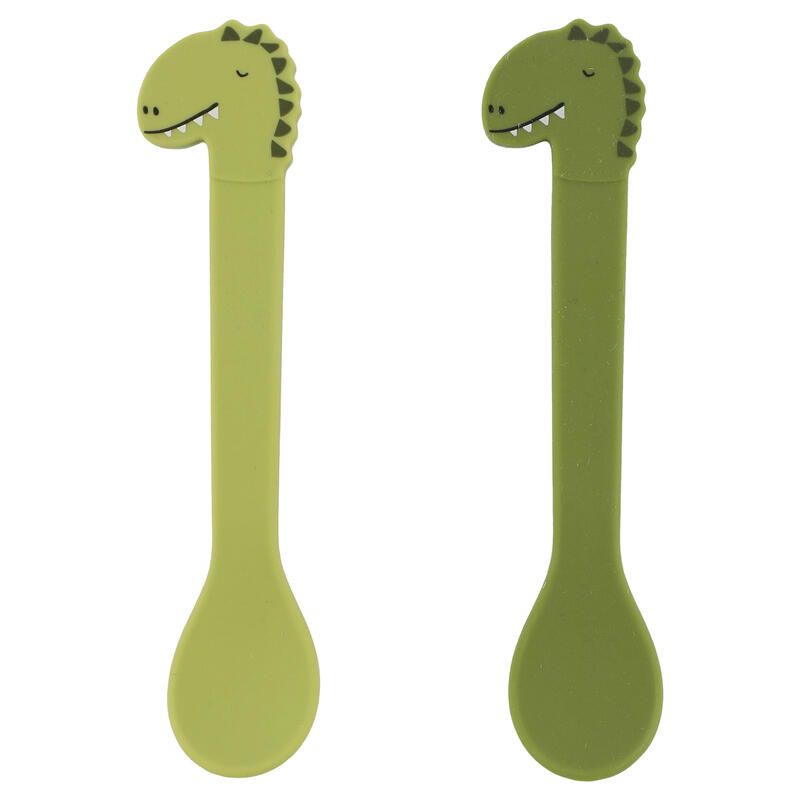 Cuillere Silicone 2-pack Vert Trixie Mr. Dino - trixie