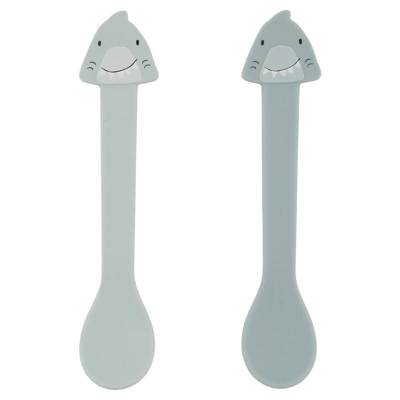 Cuillere Silicone X2 Mr. Shark Bleu - trixie