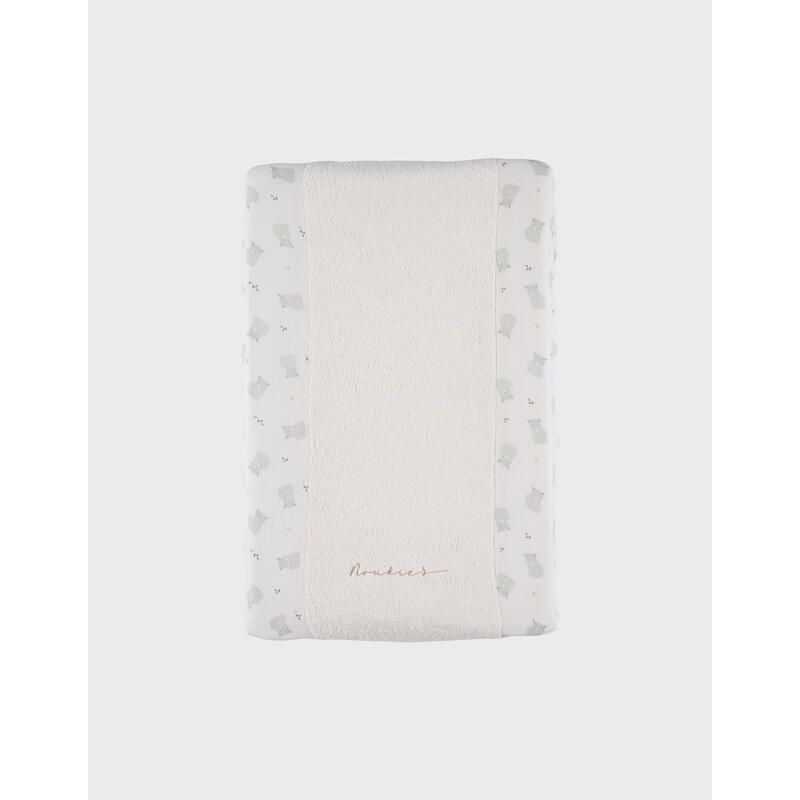 Housse De Matelas A Langer + Gaze De Coton Bio Fluffy, Orso Lily Ecru - noukie 's