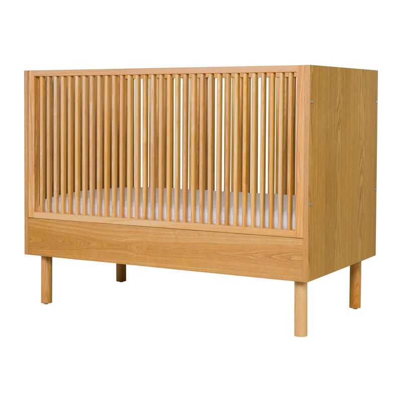Lit bébé 60x120cm évolutif en banquette Hai No Ki Natural Ash - quax
