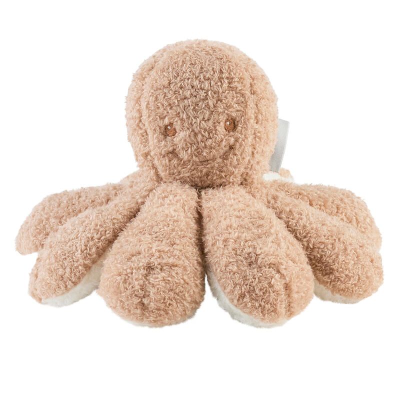 Pieuvre Dactivite Teddy Bouclette 28cm Caramel - nattou